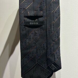 Gucci Silk Tie Charcoal 9.5 cm / 3 3/4 inch wide
Made in Italy
